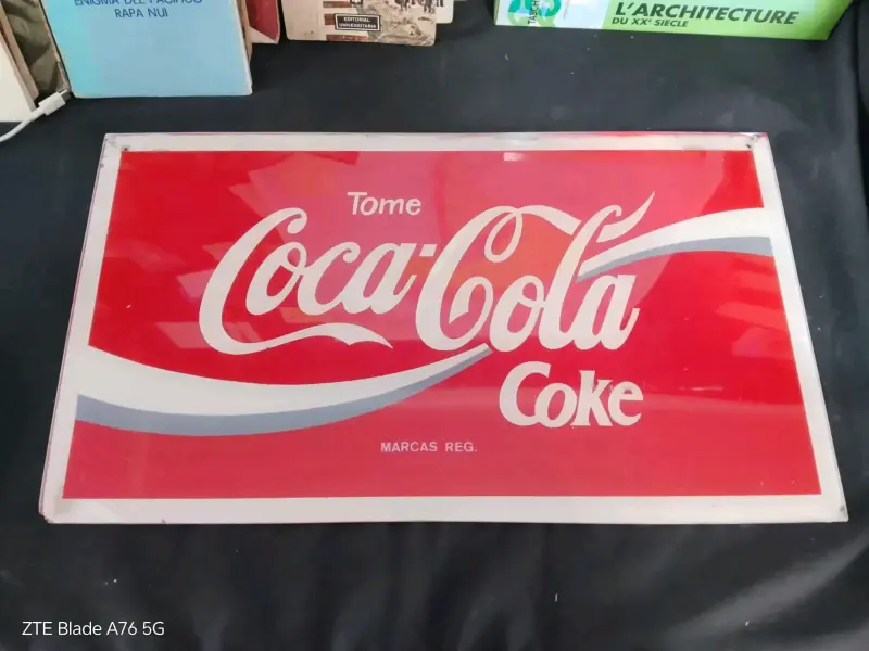 Letrero Vintage Coca-Cola de Metal