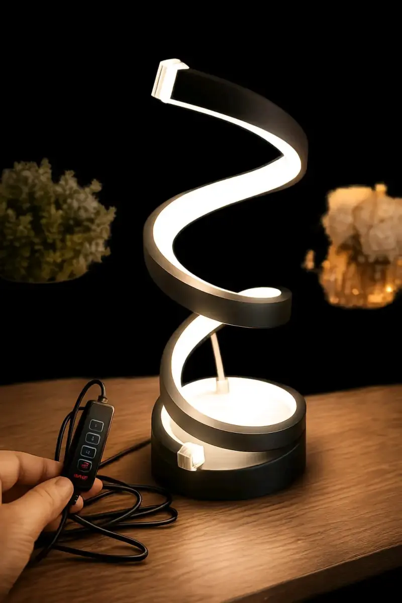 Lámpara LED de Mesa Espiral con Control Táctil - 2