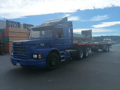 Camión Scania T360 azul en buen estado - miniatura 5