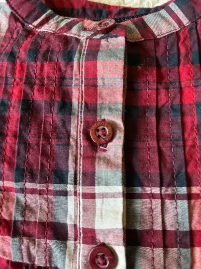 Vestido de bebé a cuadros Tommy Hilfiger - miniatura 3