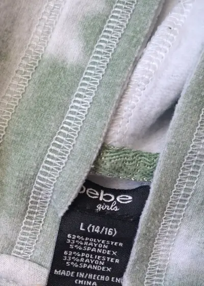 Polerón con capucha tie-dye Bebe verde Juvenil - miniatura 3