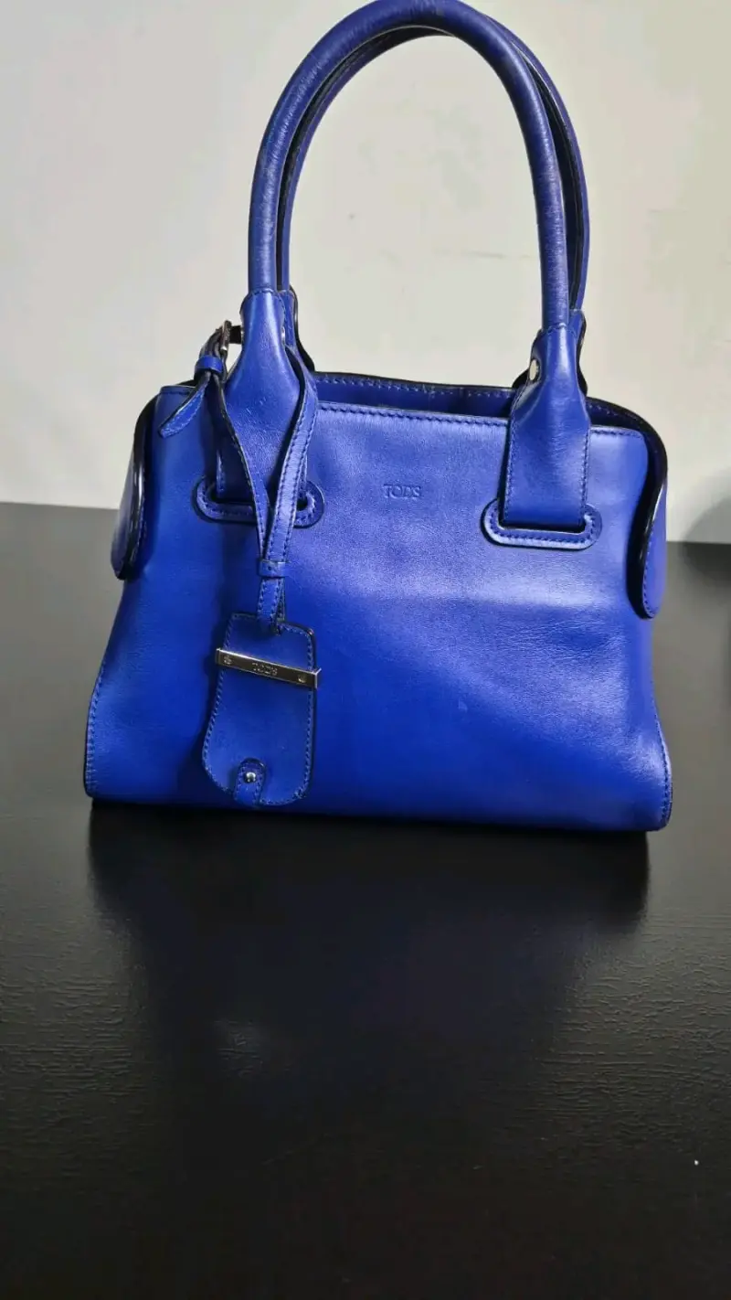 Bolso de cuero azul Tod's elegante - 1