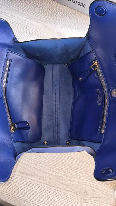 Bolso de cuero azul Tod's elegante - miniatura 2