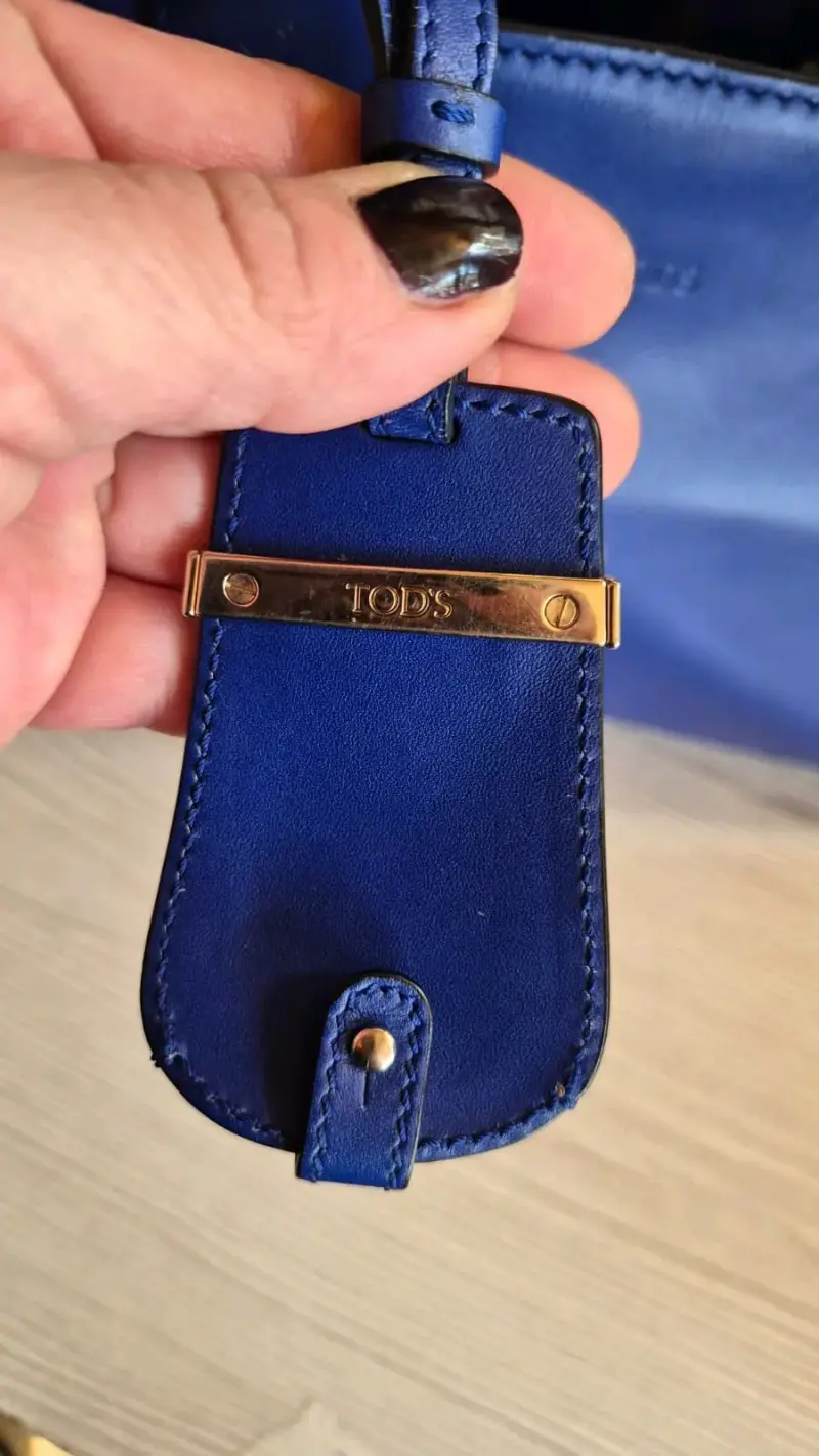 Bolso de cuero azul Tod's elegante - 3
