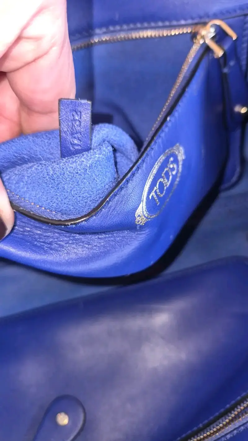 Bolso de cuero azul Tod's elegante - 4