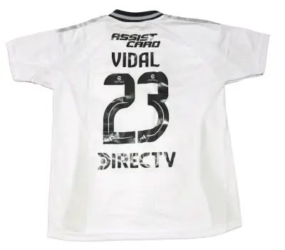 Camiseta de fútbol Colo-Colo Vidal 23 blanca - miniatura 1