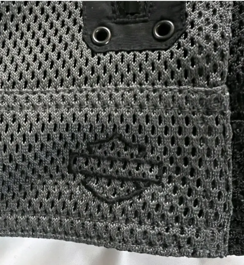 Chaqueta de moto Harley-Davidson negra y gris - 4