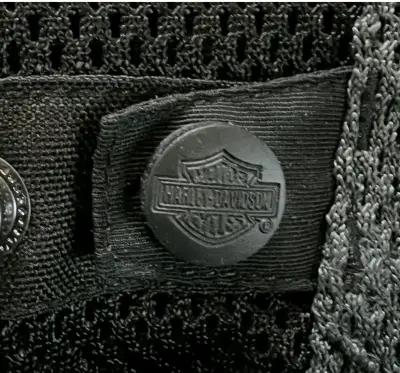Chaqueta de moto Harley-Davidson negra y gris - miniatura 6