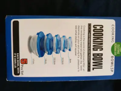 Set de 5 bowls de cocina con tapa hermética - miniatura 2