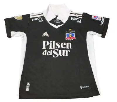 Camiseta de fútbol Colo-Colo negra con número 9 - miniatura 2