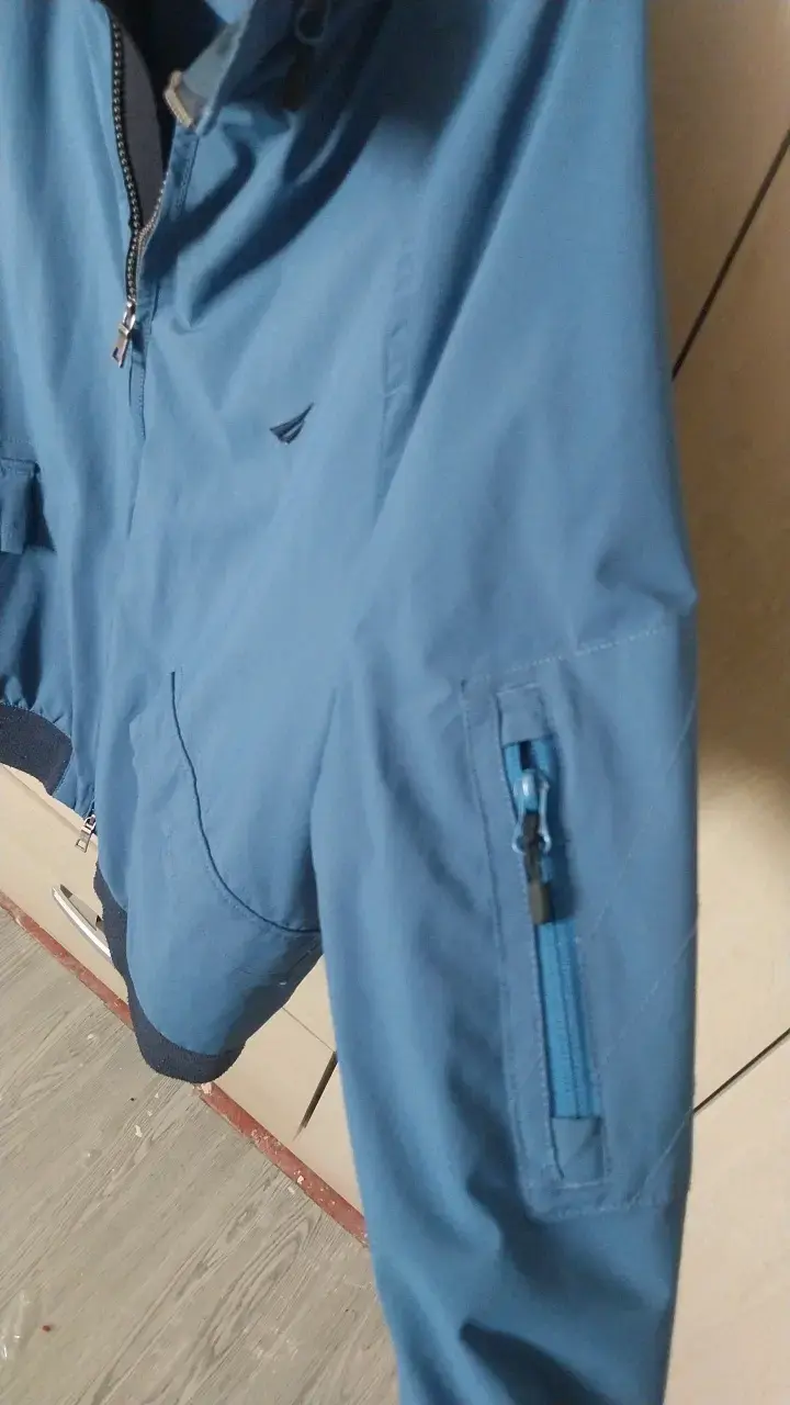 Chaqueta azul Nautica con cierre y bolsillos - 4