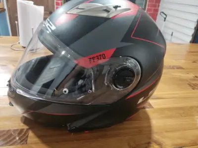 Casco integral LS2 FF370 negro y rojo - miniatura 3