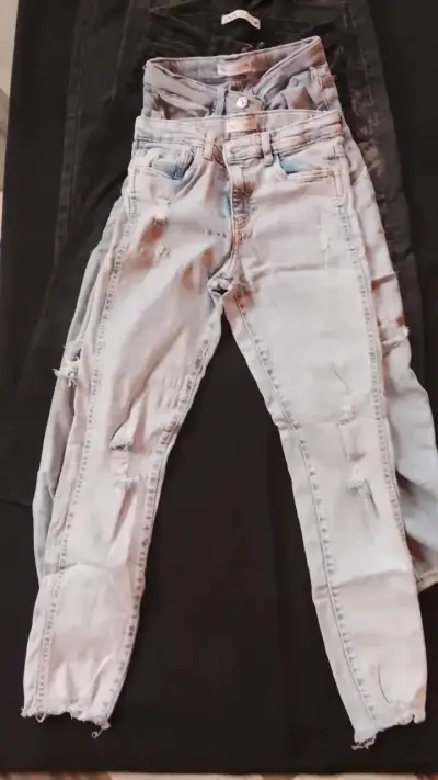 Lote de jeans Zara para mujer en varios colores - miniatura 4