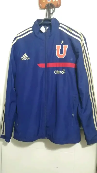Chaqueta deportiva azul Adidas U de Chile - miniatura 1