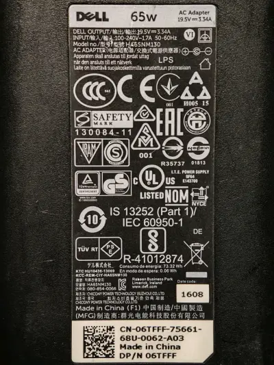 Cargador Dell 65W para Laptop - miniatura 2