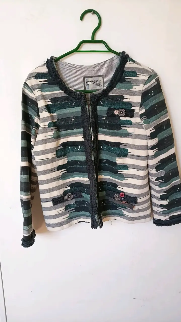 Chaqueta Desigual a rayas para mujer - 1