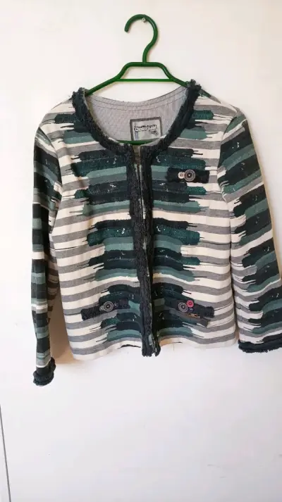 Chaqueta Desigual a rayas para mujer - miniatura 1