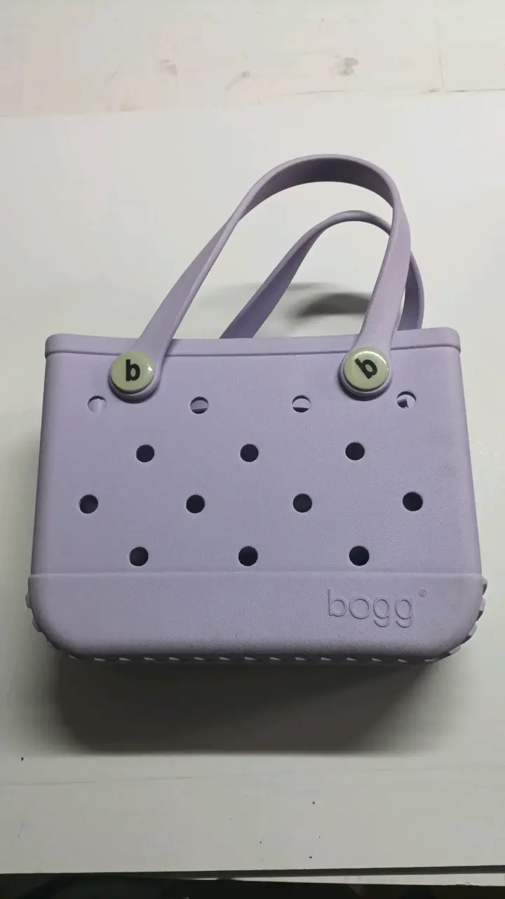 Bolso de playa lavanda Bogg con asas - 2