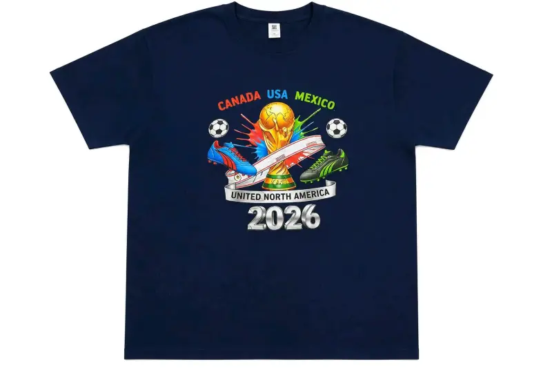 Polera Mundial 2026 con diseño colorido - 2