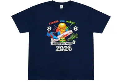 Polera Mundial 2026 con diseño colorido - miniatura 2