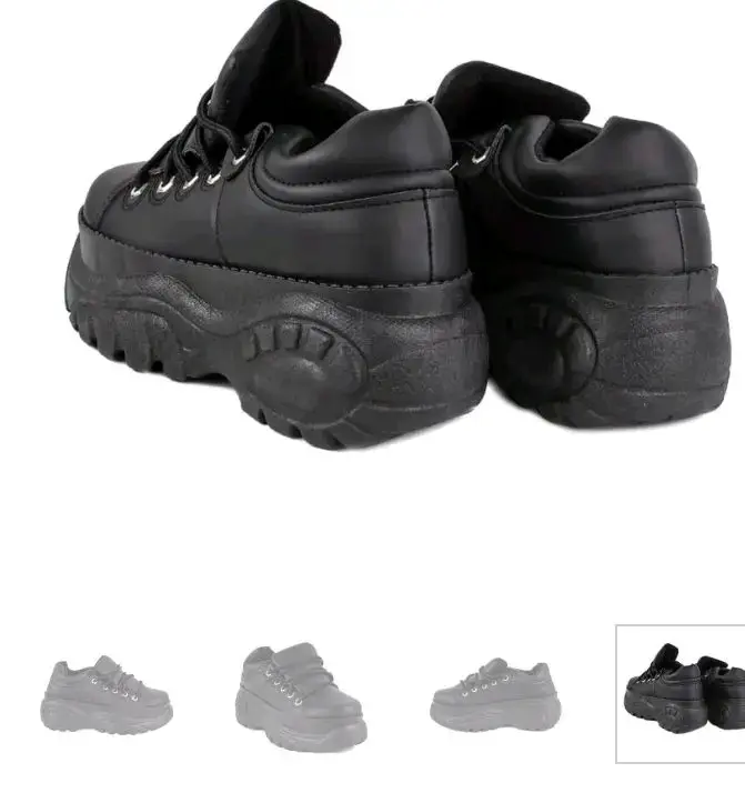 Zapatillas Plataforma Negras Mujer - 1