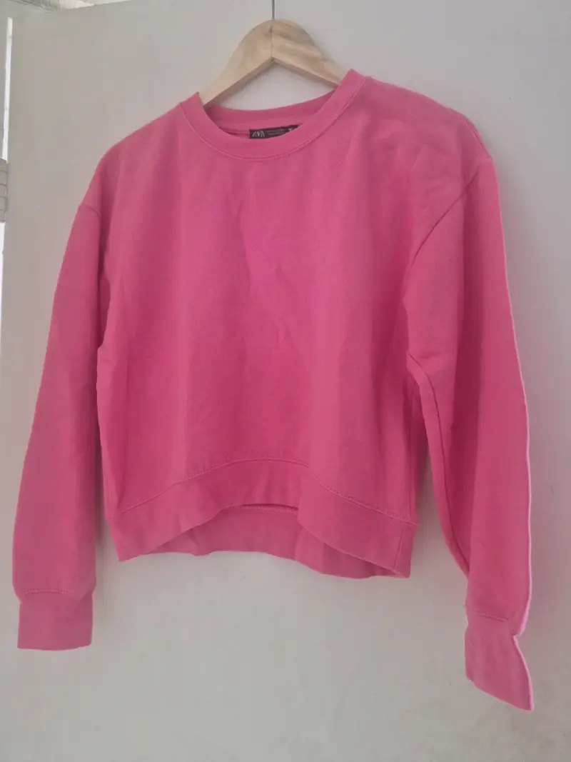 Polerón rosa Zara para mujer - 1
