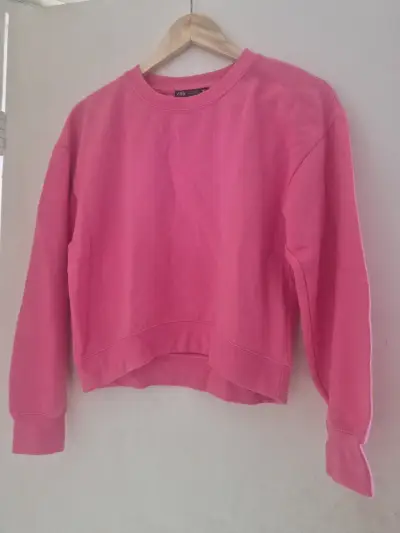 Polerón rosa Zara para mujer - miniatura 1