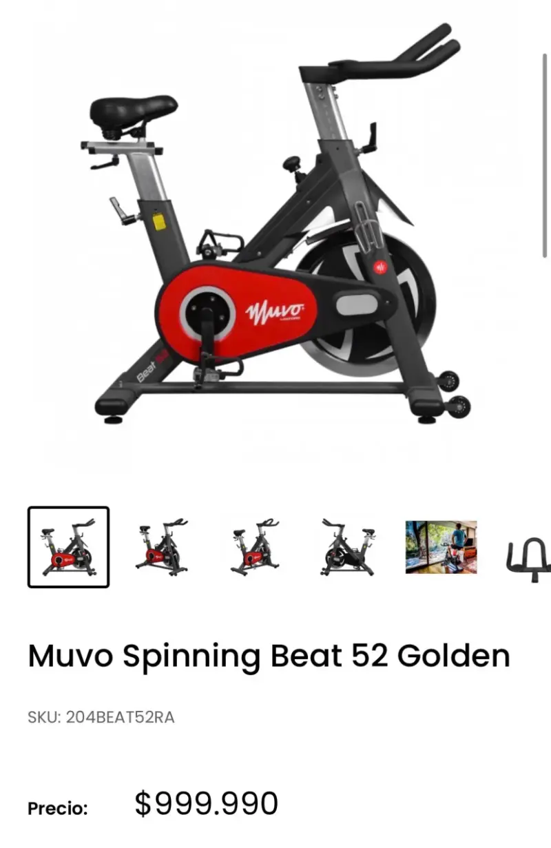 Bicicleta estática Muvo Fitness Beat - 6