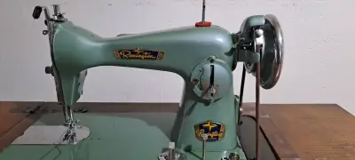 Máquina de Coser Antigua Remington Verde - miniatura 4