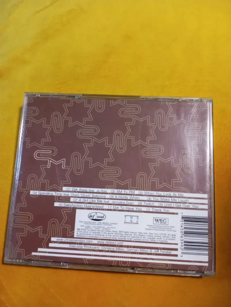 CD Christina Milian – Christina Milian (2001) Edic - 2