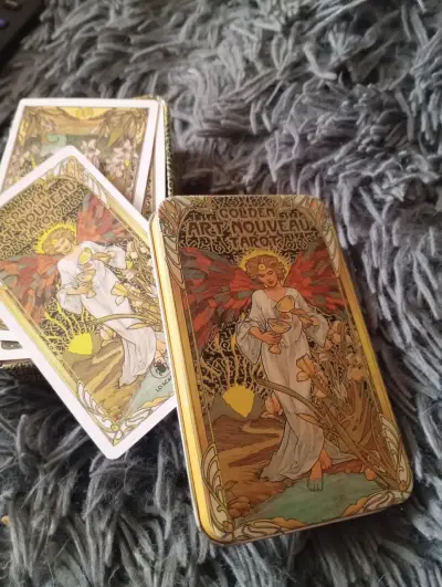 Baraja de Tarot Golden Art Nouveau 78 Cartas - miniatura 1