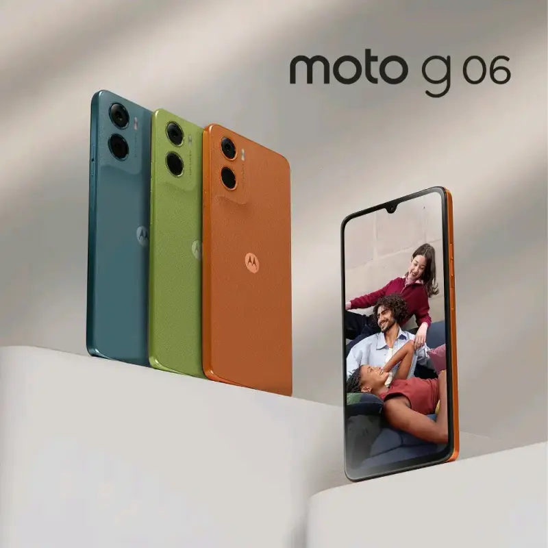 Smartphone Motorola Moto G06 colores vibrantes