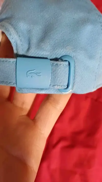 Gorra azul unisex Lacoste con logo - miniatura 3