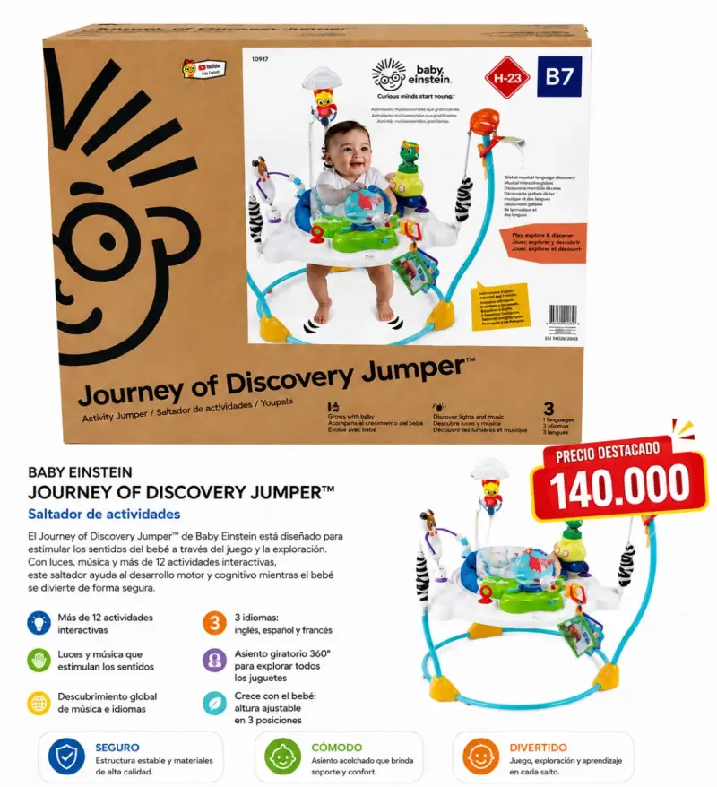 Centro de Actividades Baby Einstein Journey of Discovery - 1
