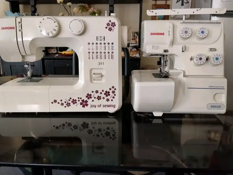 Máquinas de coser Janome 311 y 8002D con alimentación diferencial - 1