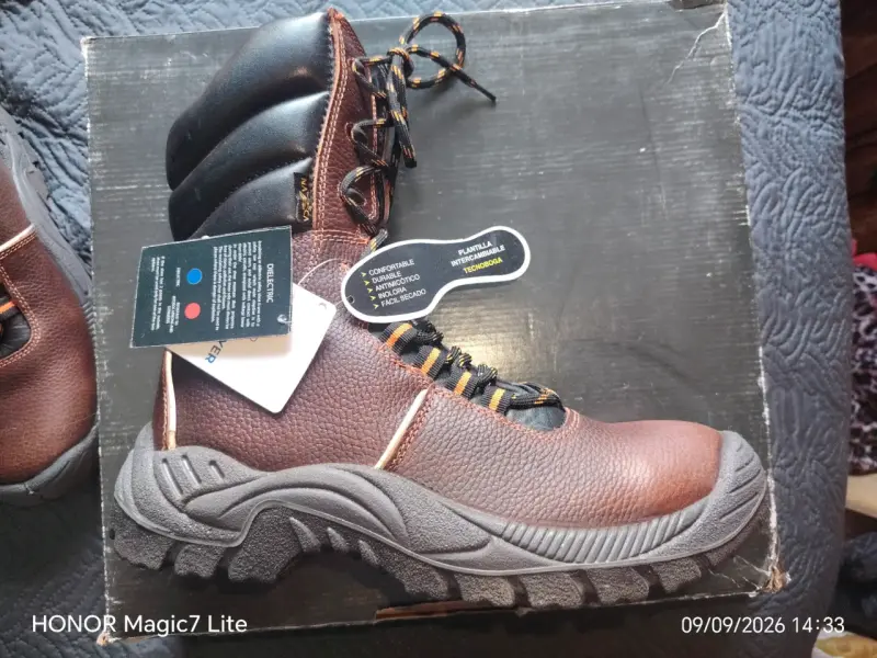Botas de seguridad marrones Tecnoboga con plantilla intercambiable - 1