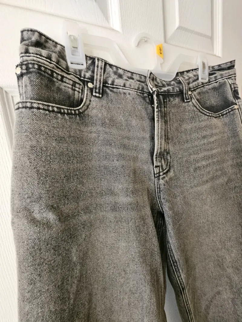 Jeans gris para mujer de mezclilla - 3