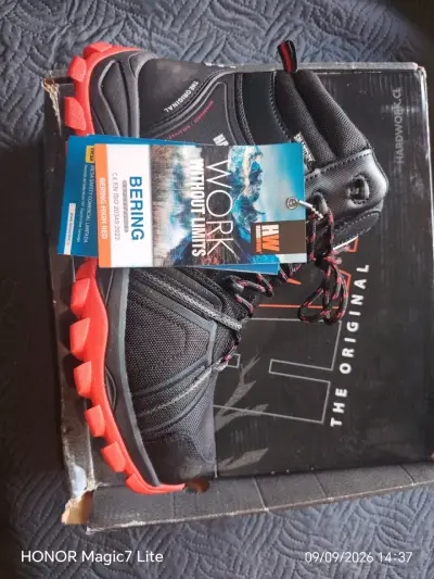 Botas de Seguridad HW Bering High Rojo y Negro - miniatura 1