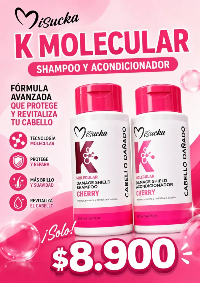 Shampoo y Acondicionador Molecular Misucka Cherry