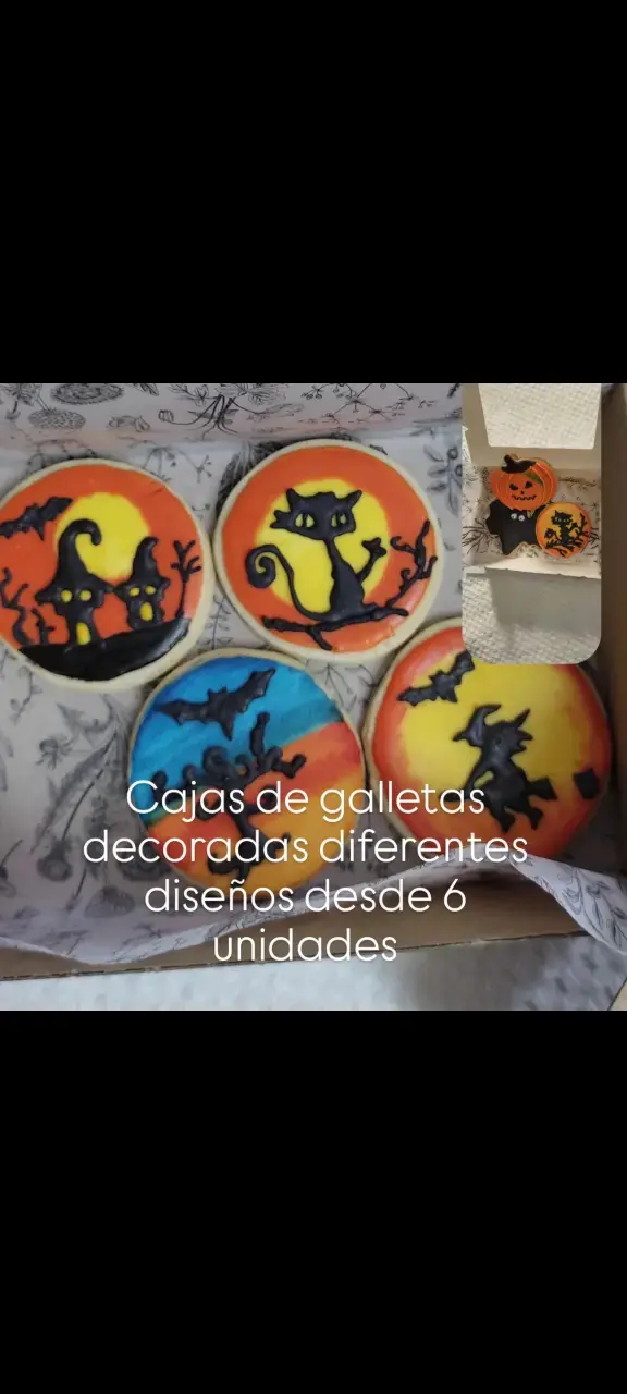 Caja de galletas decoradas Halloween