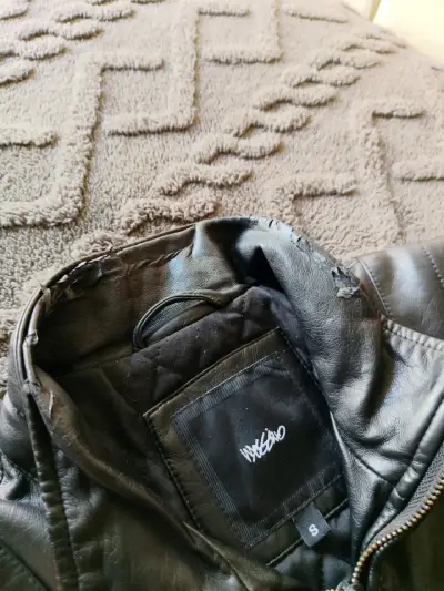 Chaqueta de cuerina negra hombre Mossimo | Talla S - miniatura 4