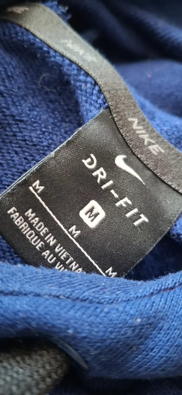 Polerón Nike azul con capucha y logo - 4