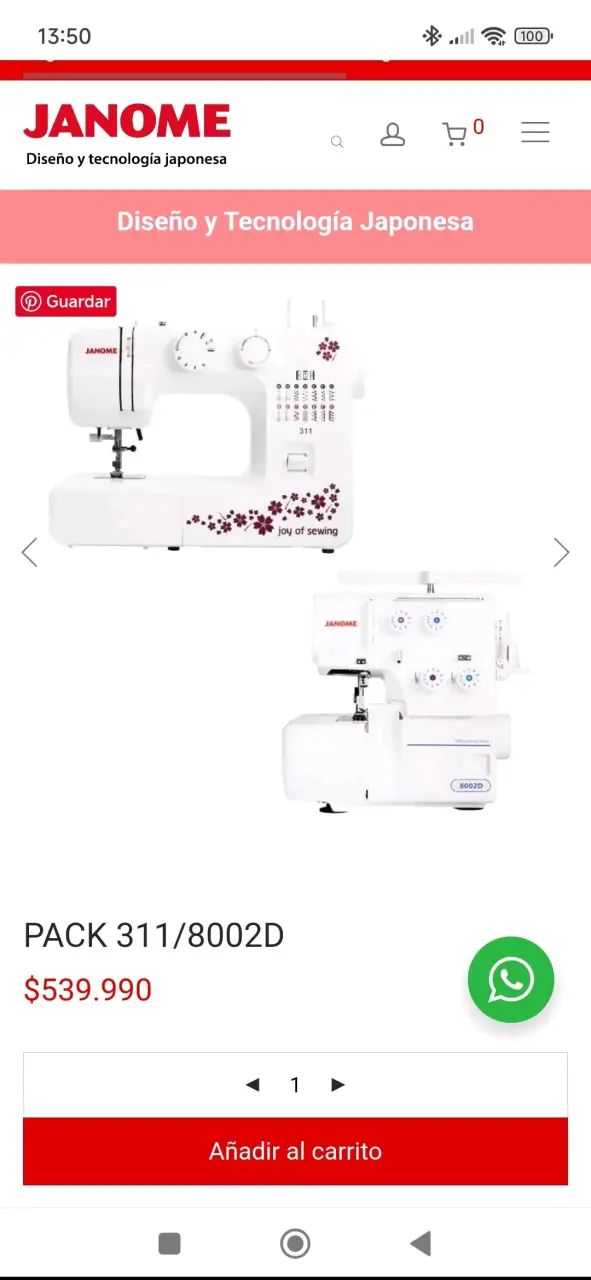 Máquinas de coser Janome 311 y 8002D - 6