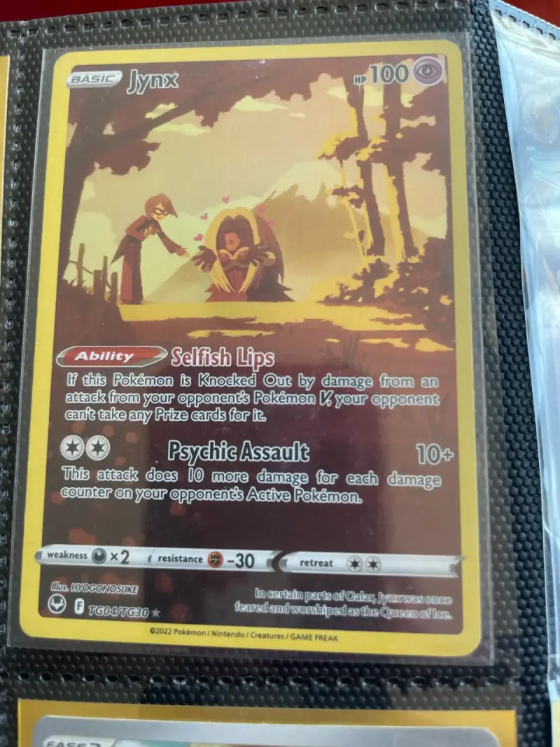 Carta Pokémon Jynx TG04/TG30