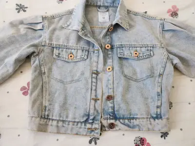 Chaqueta de mezclilla para niña Ficcus talla 10 - miniatura 1