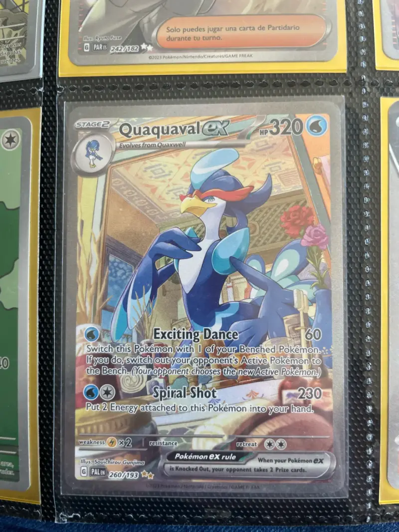 Carta Pokémon Quaquaval ex 320 HP