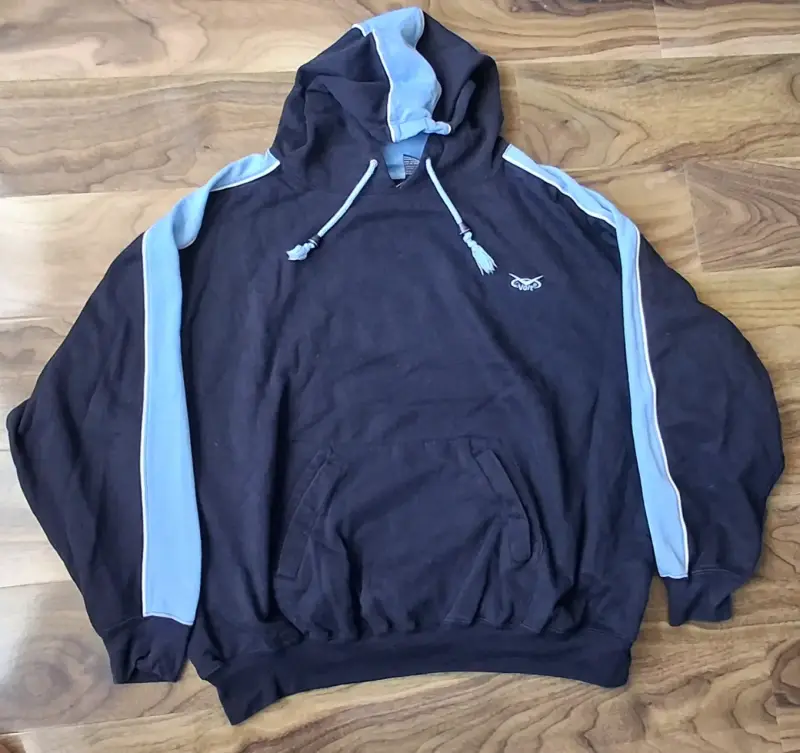 Polerón con capucha Voit azul y celeste - 1