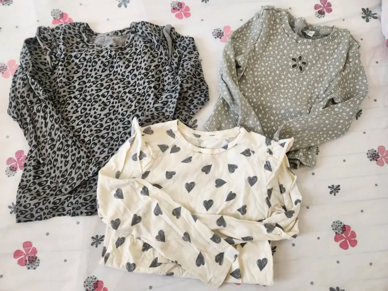 Conjunto de poleras niña talla 10/12 - 1
