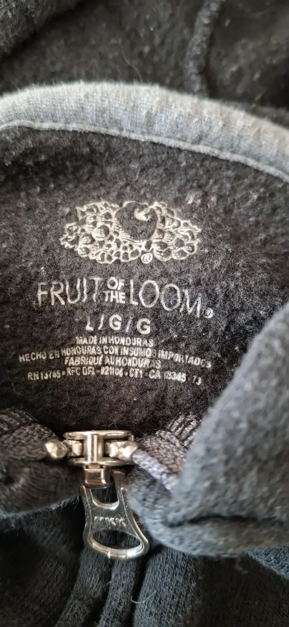 Polerón con capucha negro Fruit of the Loom - 2
