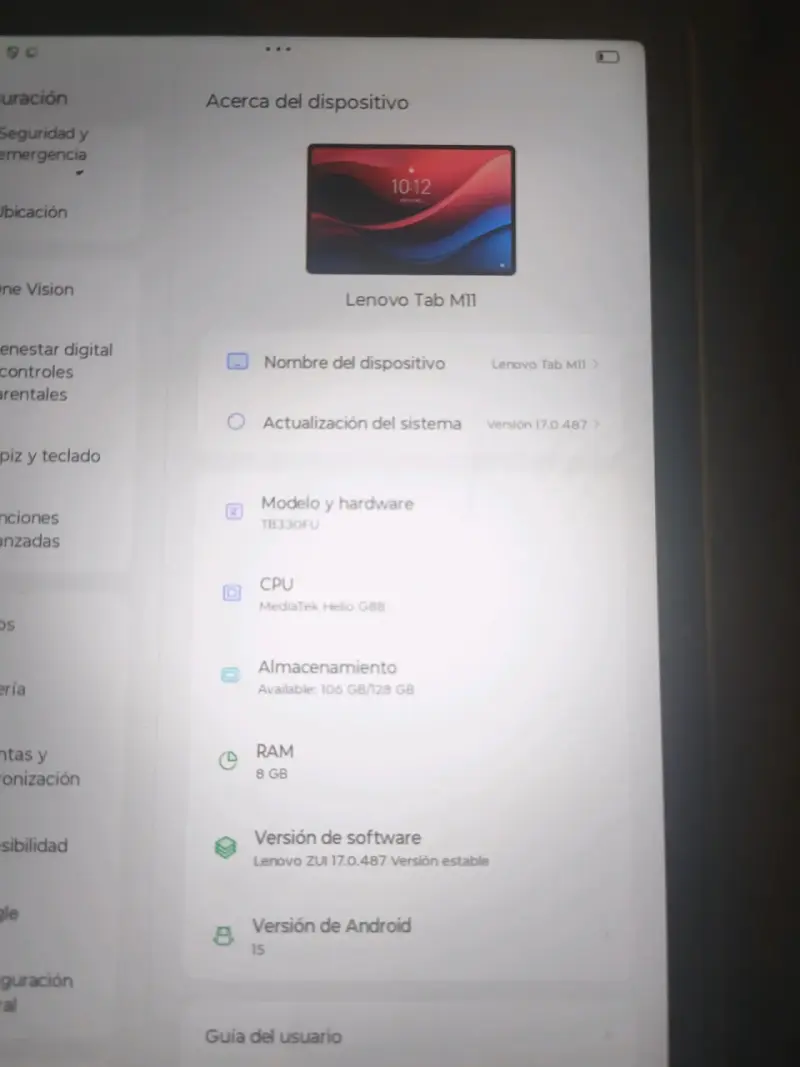 Tablet Lenovo IdeaTab M11 con 8GB RAM y 128GB - 4